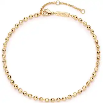 Walmart Fettero Chain Anklet Gold Satellite Bead 14K Gold Plated Boho Beach Simple Minimalist Foot Jewelry offer