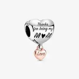 Walmart Pandora Love You Mom Heart Charm offer