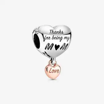 Walmart Pandora Love You Mom Heart Charm offer