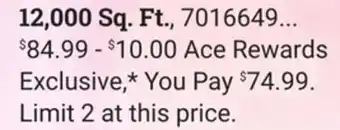 Ace Hardware ScottsⓇ Turf Builder Weed & Feed offer