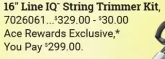 Ace Hardware 16 Line IQ String Trimmer Kit offer