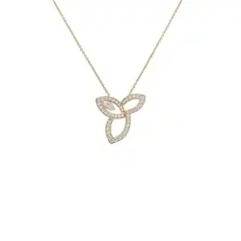 Walmart Pre-Owned Harry Winston Lily Cluster K18YG Yellow Gold Necklace (Good) offer