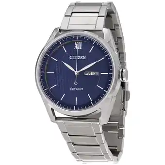 Walmart Citizen Eco-Drive Classic Blue Dial Men's Watch AW0081-54L offer