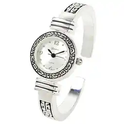 Walmart Silver Western Style Decorated Bangle Cuff Watch for Women offer
