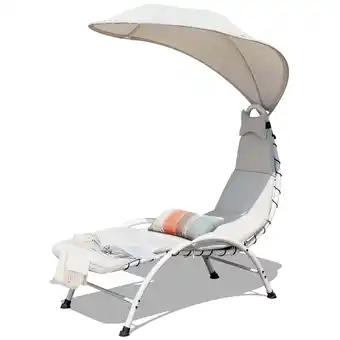 Walmart Costway Chaise Lounge Chair with Canopy, Hammock Chair with Canopy offer