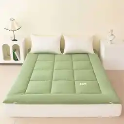 Walmart A Class Fiber Mattress Student Bed Washing Sanding Thickened Soft Mattress Padded Mattress(Green) offer