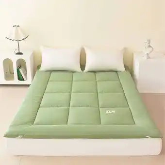 Walmart A Class Fiber Mattress Student Bed Washing Sanding Thickened Soft Mattress Padded Mattress(Green) offer