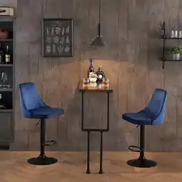 Walmart Ivinta Bar Table with Pine Wood Top, Rectangle High Top Kitchen & Dining Tables with Metal Leg offer