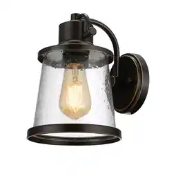Walmart Globe Electric Bronze Outdoor Wall Sconce with LED Bulb offer