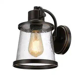 Walmart Globe Electric Bronze Outdoor Wall Sconce with LED Bulb offer