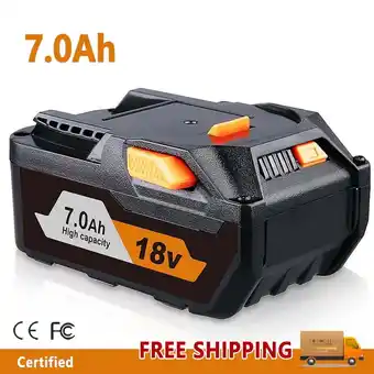 Walmart 7.0Ah R840087 Replacement For Ridgid 18V Tools Battery Compatible with 18V Battery offer