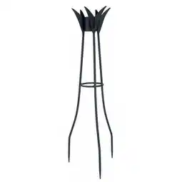 Walmart 34 in. H Spiked Gazing Globe Stand - Powder Coated in Black offer