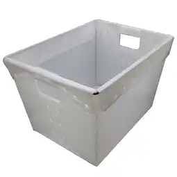Walmart Flipside Plastic Storage Postal Tote, Translucent, Pack of 2 offer
