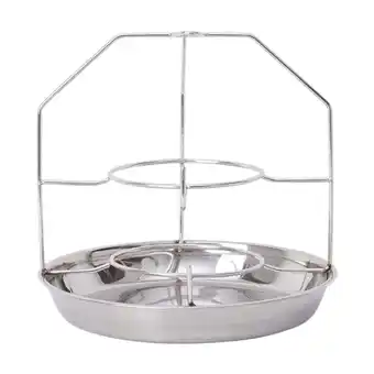 Walmart yotijay BBQ Tray Holder Grill Rack Organizer Portable Barbecue Tray Recycling Basket S offer