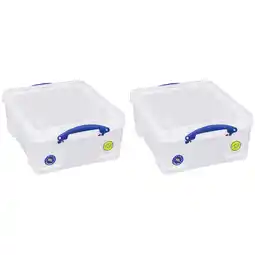 Walmart Really Useful Box 18L Storage Container w/Snap Lid & Clip Lock Handle offer