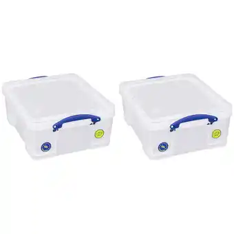 Walmart Really Useful Box 18L Storage Container w/Snap Lid & Clip Lock Handle offer