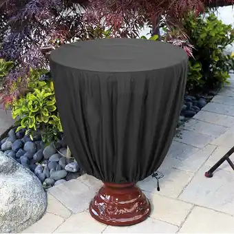 Walmart Garden Fountain Cover Waterproof 210D Oxford Cloth Outdoor Bird Bath Cover Black offer