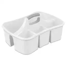 Walmart Sterilite Divided Ultra Caddy, Easy Carry, Handy Plastic Utility Storage, White offer