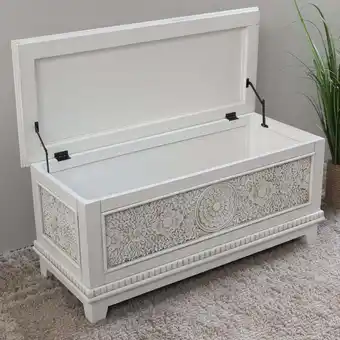 Walmart International Caravan Windsor Carved Wood Trunk offer
