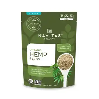 Walmart Navitas Organics Hemp Seeds, 8 oz offer