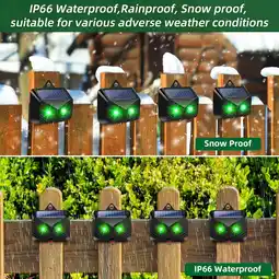 Walmart Onemayship Outdoor Solar Animal Repellent 4Pcs Humane Deterrent for Deer, Skunk, and Coyote offer
