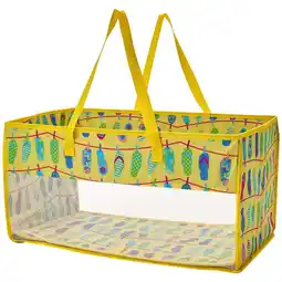 Walmart Home Storage Tote Bin with Mesh - Flip Flop or Shell Print - Flip Flops offer