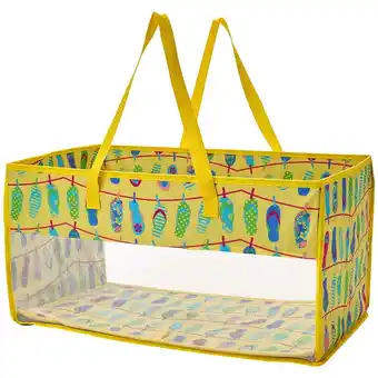 Walmart Home Storage Tote Bin with Mesh - Flip Flop or Shell Print - Flip Flops offer