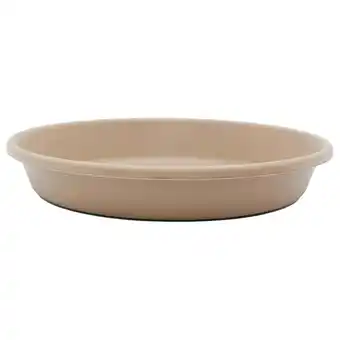 Walmart The HC Companies Classic 17.5 Inch Round Plant Pot Saucer Drip Tray, Sandstone offer