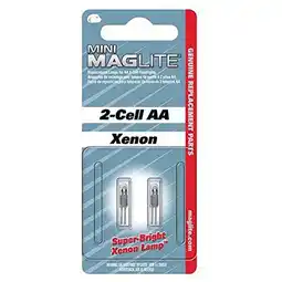 Walmart MAGLITE Replacement Lamps for 2-Cell AA Mini Flashlight, 2 Pack offer