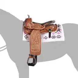 Walmart Breyer Traditional Cimarron-Western Pleasure Toy Horse Saddle - 1:9 Scale offer