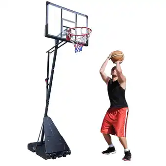Walmart Fenbeli 44in Portable Basketball Hoop with Polycarbonate Backboard offer