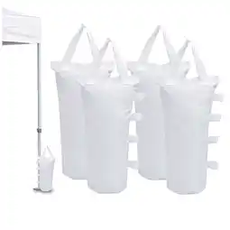 Walmart GOGHOST 30 lbs White Sand Bags Pop up Outdoor Canopy Weights, (4 Pack) offer