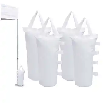 Walmart GOGHOST 30 lbs White Sand Bags Pop up Outdoor Canopy Weights, (4 Pack) offer