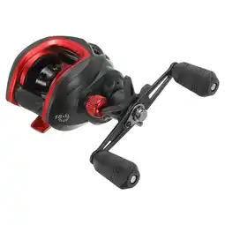 Walmart Baitcasting Fishing Reel Right-handed Max Low Profile Fishing Reels 8.1:1 Gear Ratio, Red Black offer