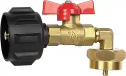 Walmart GASPRO Upgraded Propane Refill Adapter with Valve for 1 to 20 lb Tank with 90-Degree Elbow Design offer
