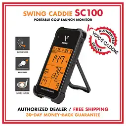 Walmart [Brand New] * Swing Caddie SC100 * Portable Golf Launch Monitor by Voice Caddie offer