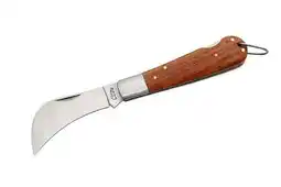 Walmart Rite Edge Hawkbill Lockback Folding Pocket Stainless Blade Knife with Wood Handles offer