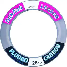 Walmart Trik Fish 25yd clear flourocarbon fishing leader wheel 40lb offer