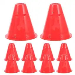 Walmart Gongc 10pcs Soccer Training Cones for Agility & Obstacle Drills - Red offer
