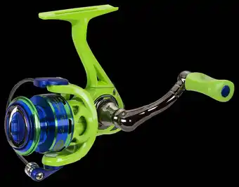 Walmart Lew's Wally Marshall Speed Shooter Spinning Fishing Reel, Size 75 Reel, Green/Blue offer