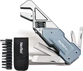 Walmart NexTool EDC 6 in 1 wrench Multitools, bicycles tool with 9 in 1 bits set and nylon pouch offer