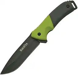Walmart WatchFire Coated Stainless Steel Hunting Knife, Black offer