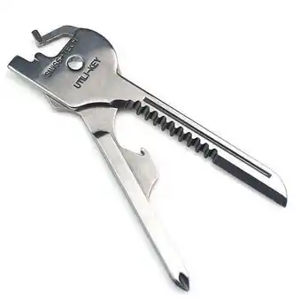 Walmart New 6 In 1 Utili-Key Mini Multitool Keyring Key Chain Camping Survival Rescue Pocket Plier Tools offer