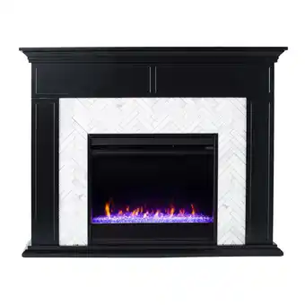 Walmart Torlington Color Changing Marble Tiled Fireplace offer