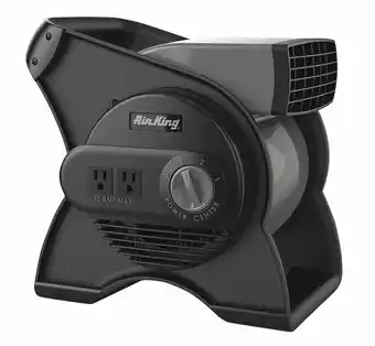 Walmart Air King 11 3-Speed Commercial Grade Pivoting Blower Floor Fan with Outlets, Black, 9550, New offer
