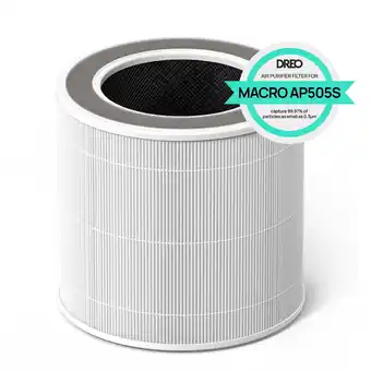Walmart Dreo Air Purifier Replacement Filter for DR-HAP005S White, 1 Pack offer