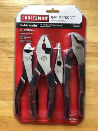 Walmart Craftsman 4 Piece Pliers Set offer