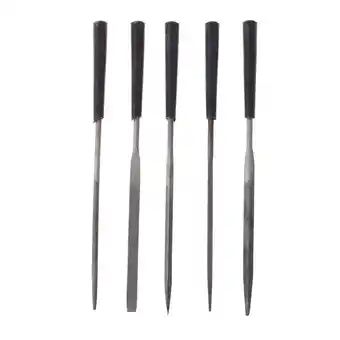 Walmart 5Pc Wood File Set 140x3mm Comfortable Hand Grip Handles Mini Wood Rasp File Tools offer