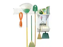 Walmart Wall Control Pegboard Garden Tool Board Organizer with White Pegboard and White Accessories offer