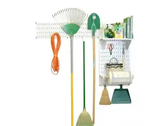 Walmart Wall Control Pegboard Garden Tool Board Organizer with White Pegboard and White Accessories offer